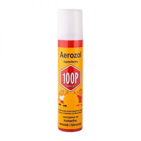 100P aerozol zapachowy, spray na komary, meszki i kleszcze, 75 ml + Kosmetyki i dermokosmetyki | Problemy skórne | Ukąszenia | Przeciw owadom ++ S-Lab