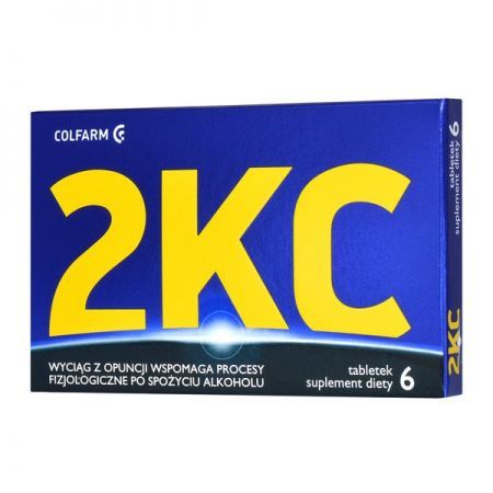 2KC, tabletki, 6 szt. + Bez recepty | Przewód pokarmowy i trawienie | Elektrolity ++ Zakłady Farm. Colfarm
