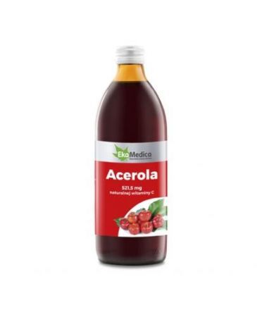 Acerola sok 100%, 1000 ml EkaMedica + Bez recepty | Homeopatia i zioła | Herbaty i soki ++ Jaro-Pol Ekamedica