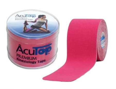 AcuTop Premium, taśma kinezjologiczna do tapingu 5 cm x 5 m różowa, 1 szt. + Bez recepty | Przeciwbólowe | Urazy i kontuzje ++ ORTEO