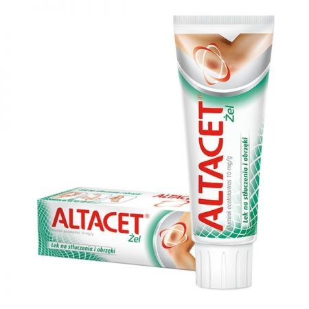 Altacet, 10 mg/g żel, 75 g + Bez recepty | Kości, stawy, mięśnie | Stłuczenia i zwichnięcia ++ Sandoz