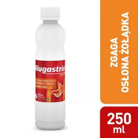Alugastrin, 1,02 g/15 ml zawiesina doustna, 250 ml + Bez recepty | Przewód pokarmowy i trawienie | Nadkwaśność i zgaga ++ URGO