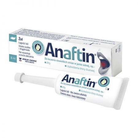 Anaftin, żel na afty, 8 ml + Bez recepty | Jama ustna i zęby | Afty i pleśniawki ++ Berlin Chemie