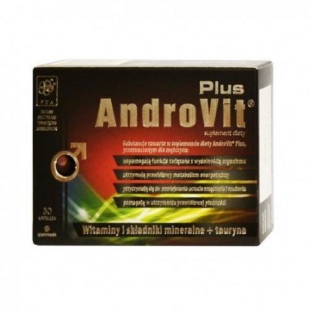 Androvit Plus, kapsułki żelatynowe miękkie, 30 szt. + Bez recepty | Witaminy i minerały | Dla mężczyzn ++ Glenmark Pharmaceuticals