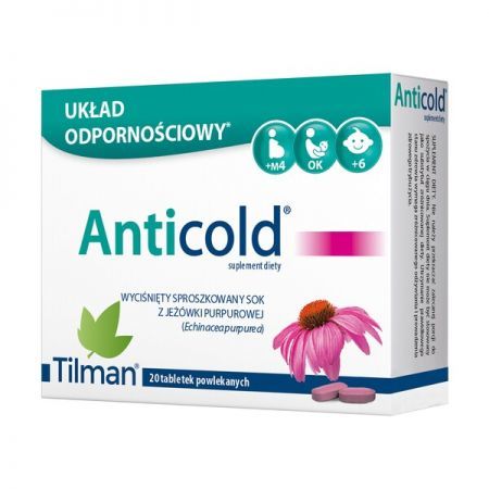 Anticold, tabletki, 20 szt. + Bez recepty | Odporność | Pozostałe preparaty wzmacniające ++ Qpharma