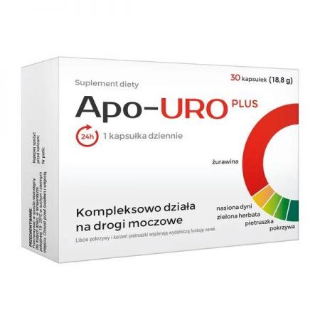 Apo-Uro Plus, kapsułki, 30 szt. + Bez recepty | Drogi moczowe | Infekcje i stany zapalne ++ Apotex