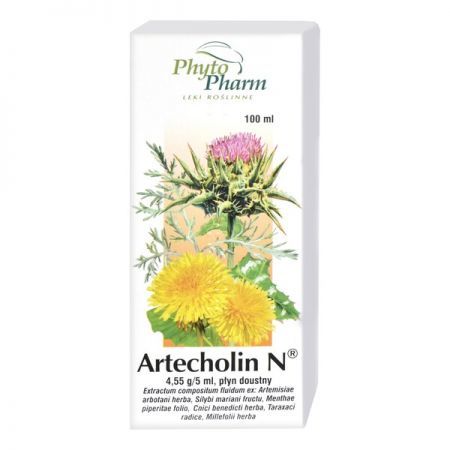 Artecholin N, płyn doustny, 100 ml + Bez recepty | Przewód pokarmowy i trawienie | Niestrawność ++ Phytopharm