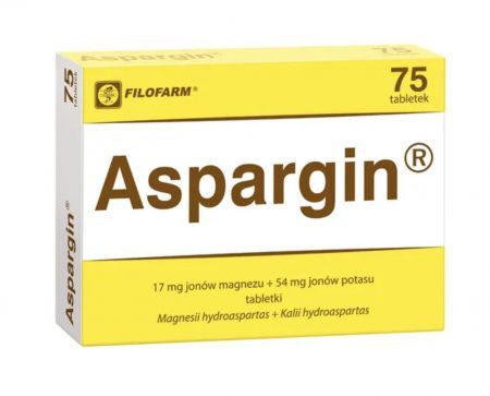 Aspargin, 250 mg+250 mg tabletki, 75 szt. Filofarm + Bez recepty | Serce i krążenie | Ciśnienie tętnicze ++ Filofarm