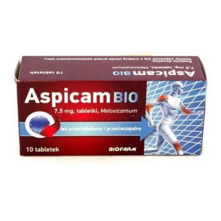Aspicam Bio, 7,5 mg, tabl., 30 szt + Bez recepty | Kości, stawy, mięśnie | Ból mięśni i stawów