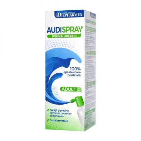 Audispray Adult, hipertoniczny roztwór wody morskiej spray, 50 ml + Bez recepty | Uszy | Higiena uszu ++ Perffarma