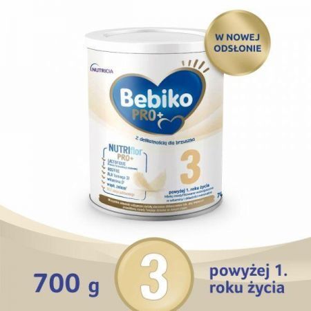 Bebiko Pro+ 3, mleko powyżej 1 roku proszek, 700 g + Mama i dziecko | Żywienie dziecka | Mleka modyfikowane ++ Nutricia