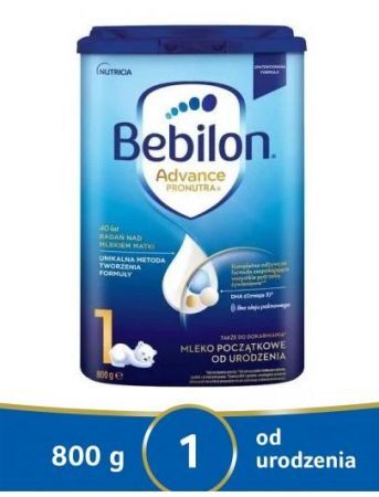 Bebilon 1 Pronutra-Advance, mleko początkowe dla niemowląt od urodzenia proszek, 800 g + Mama i dziecko | Żywienie dziecka | Mleka modyfikowane ++ Nutricia
