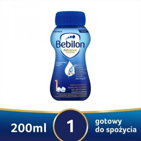 Bebilon 1 Pronutra-Advance, płyn mleko gotowe do spożycia początkowe dla niemowląt od urodzenia, 200 ml + Mama i dziecko | Żywienie dziecka | Mleka modyfikowane ++ Nutricia
