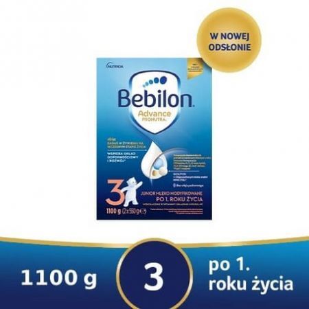 Bebilon 3 Pronutra-Advance, mleko powyżej 1 roku życia proszek, 1100 g + Mama i dziecko | Żywienie dziecka | Mleka modyfikowane ++ Nutricia