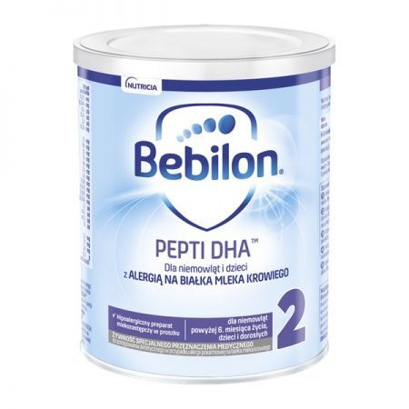 Bebilon Pepti 2 DHA, proszek, 400 g + Mama i dziecko | Żywienie dziecka | Mleka modyfikowane ++ Nutricia