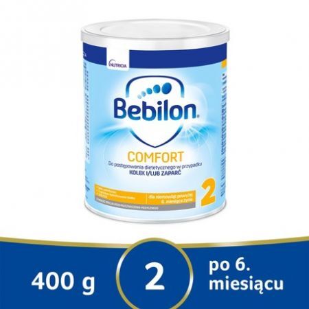 Bebilon ProExpert Comfort 2, mleko następne dla niemowląt z tendencją do kolek i zaparć, 400 g + Mama i dziecko | Żywienie dziecka | Mleka modyfikowane ++ Nutricia