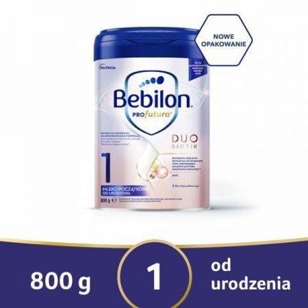 Bebilon Profutura 1 Duo Biotik, mleko początkowe dla niemowląt od urodzenia, proszek, 800 g + Mama i dziecko | Żywienie dziecka | Mleka modyfikowane ++ Nutricia