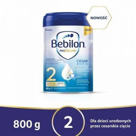 Bebilon Profutura 2 Cesar Biotik, mleko następne po 6 miesiącu, proszek, 800 g + Mama i dziecko | Żywienie dziecka | Mleka modyfikowane ++ Nutricia