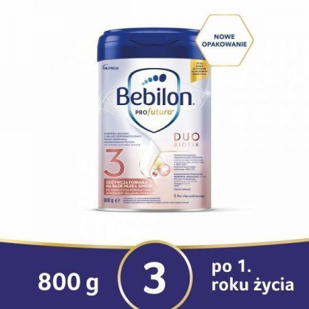 Bebilon Profutura 3 Duo Biotik, mleko modyfikowane powyżej 1 roku proszek, 800 g + Mama i dziecko | Żywienie dziecka | Mleka modyfikowane ++ Nutricia