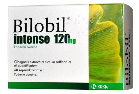 Bilobil Intense, 120 mg kapsułki twarde, 60 szt. + Bez recepty | Pamięć i koncentracja ++ Krka