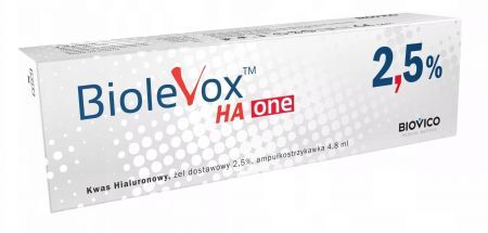 Biolevox Ha One, 2,5% kwas hialuronowy do iniekcji, 4,8 ml x 1 ampułko-strzykawka + Bez recepty | Kości, stawy, mięśnie | Regeneracja chrząstki stawowej ++ Biovico