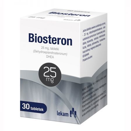 Biosteron, 25 mg tabletki, 30 szt. + Bez recepty | Uspokajające i nasenne | Nerwy i stres ++ Lek-Am