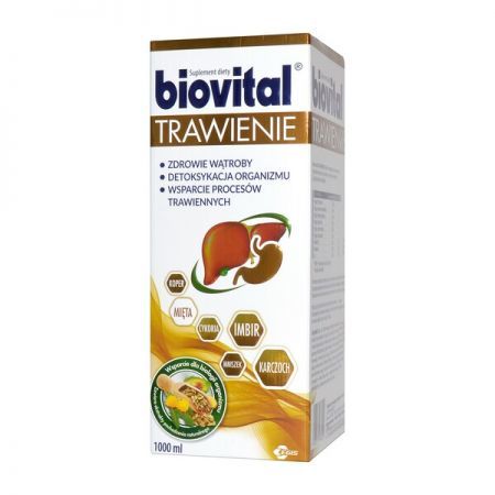 Biovital Trawienie, płyn, 1000 ml + Bez recepty | Przewód pokarmowy i trawienie | Wzdęcia ++ Egis