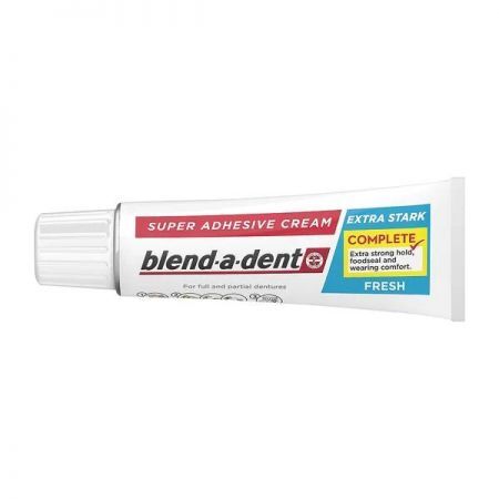 Blend-a-dent Complete Extra Stark Fresh, klej mocujący do protez smak miętowy, 47 g + Bez recepty | Jama ustna i zęby | Preparaty do protez ++ Procter &amp; Gamble