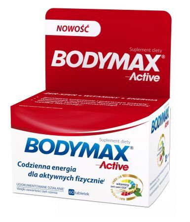 Bodymax Active, tabletki, 450 szt. + Bez recepty | Witaminy i minerały | Dla sportowców ++ Orkla