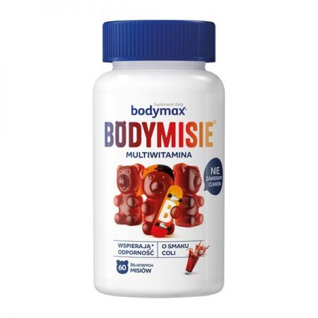 Bodymax Bodymisie, żelki na odporność o smaku coli, 60 szt. + Bez recepty | Witaminy i minerały | Dla dzieci ++ Orkla