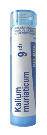 Boiron Kalium muriaticum, 9 CH, granulki, 4 g + Bez recepty | Homeopatia i zioła | Homeopatia ++ Boiron