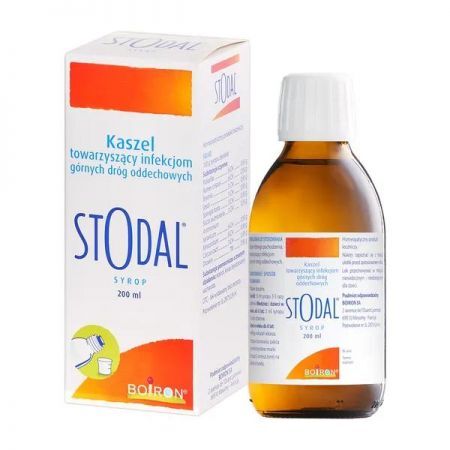 Boiron Stodal, syrop na kaszel, 200 ml + Bez recepty | Przeziębienie i grypa | Kaszel ++ Boiron