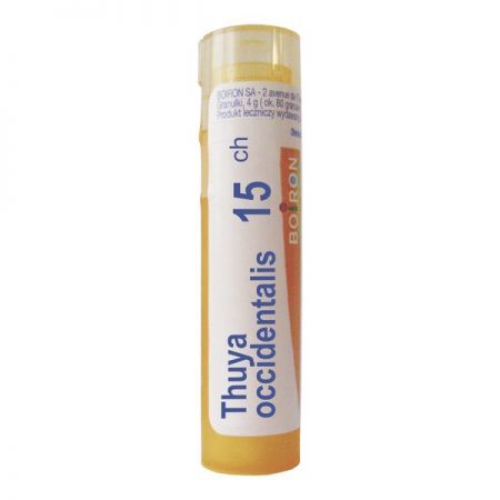 Boiron Thuya occidentalis 15 CH, granulki, 4 g + Bez recepty | Homeopatia i zioła | Homeopatia ++ Boiron