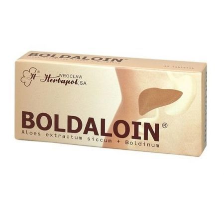Boldaloin, tabletki, 30 szt + Bez recepty | Przewód pokarmowy i trawienie | Zaparcia ++ Herbapol Wrocław
