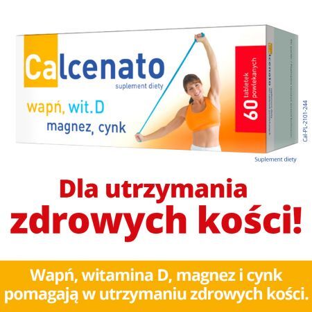 Calcenato, tabletki powlekane, 60 szt. + Bez recepty | Odporność | Witaminy na odporność ++ Valeant