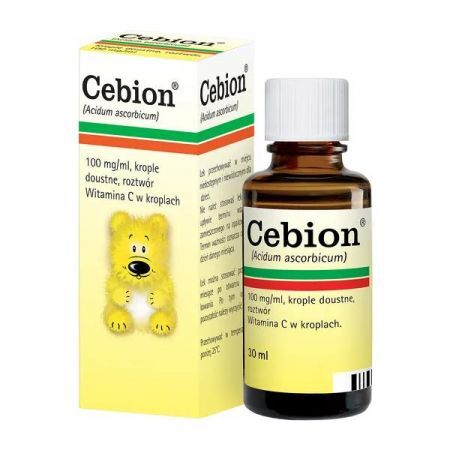 Cebion, 100 mg/ml krople doustne, 30 ml + Bez recepty | Witaminy i minerały | Dla dzieci ++ Merck