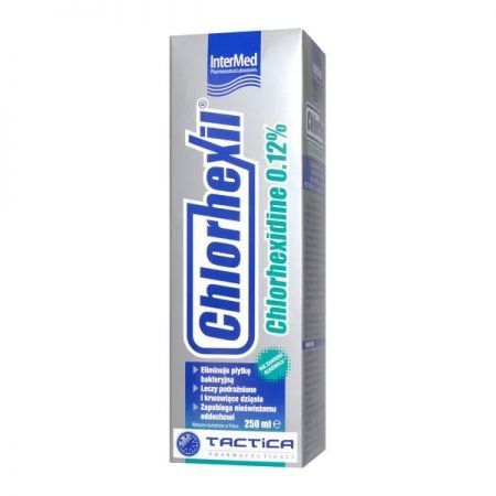 Chlorhexil, płyn do płukania jamy ustnej, 250 ml + Bez recepty | Jama ustna i zęby | Płyny do płukania ust ++ Tactica Pharmaceuticals