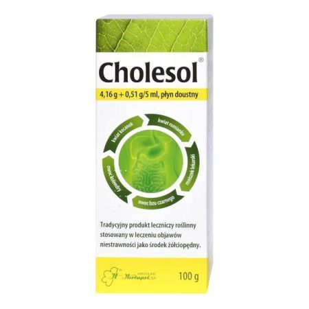 Cholesol, płyn doustny, 100 g + Bez recepty | Przewód pokarmowy i trawienie | Niestrawność ++ Herbapol Wrocław