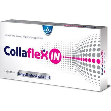 Collaflexin, roztwór do wstrzyknięć dostawowych, 1 ampułko-strzykawka + Bez recepty | Kości, stawy, mięśnie | Regeneracja chrząstki stawowej ++ Oleofarm