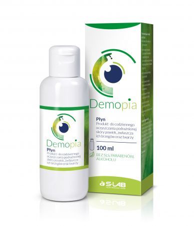 Demopia, płyn do higieny powiek oraz twarzy, 100 ml + Kosmetyki i dermokosmetyki | Pielęgnacja | Twarz | Makijaż i demakijaż ++ S-Lab