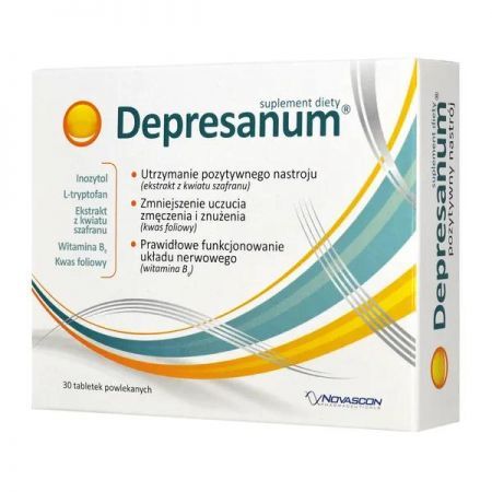 Depresanum, tabletki powlekane, 30 szt. + Bez recepty | Uspokajające i nasenne | Nerwy i stres
