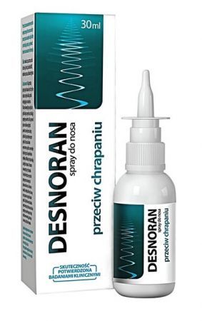 Desnoran, spray do nosa przeciw chrapaniu, 30 ml + Bez recepty | Uspokajające i nasenne | Spokojny sen ++ Aflofarm