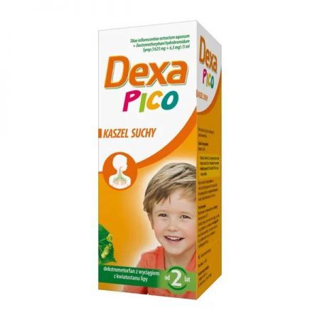 DexaPico, (1625 mg+6,5 mg)/5ml, syrop, 115 ml + Bez recepty | Przeziębienie i grypa | Kaszel ++ Herbapol Lublin