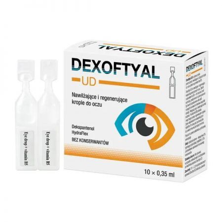 Dexoftyal UD, krople do oczu 0,35 ml x 10 pojemników jednodawkowych + Bez recepty | Oczy i wzrok | Krople i żele do oczu ++ Verco