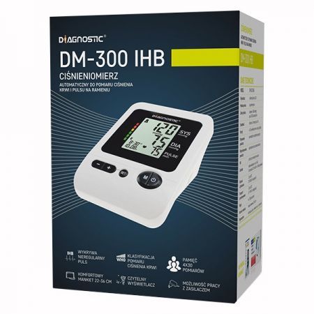 Diagnostic DM-300 IHB, ciśnieniomierz automatyczny naramienny, 1 szt. + Sprzęt i wyroby medyczne | Ciśnieniomierze ++ Diagnosis