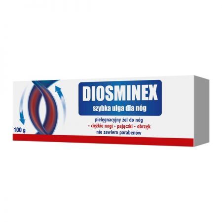 Diosminex szybka ulga dla nóg, żel, 100 g + Bez recepty | Serce i krążenie | Żylaki i obrzęki ++ Pharmaswiss
