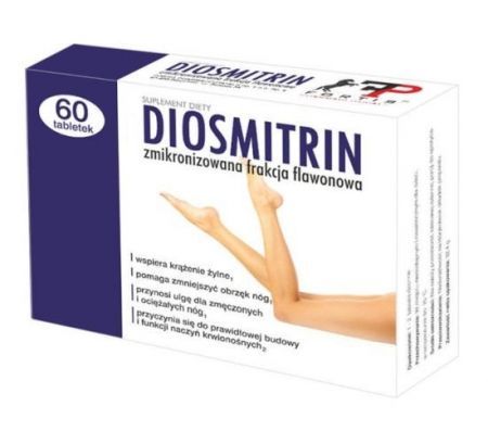 Diosmitrin, tabletki, 60 szt + Bez recepty | Serce i krążenie | Żylaki i obrzęki ++ Fortis