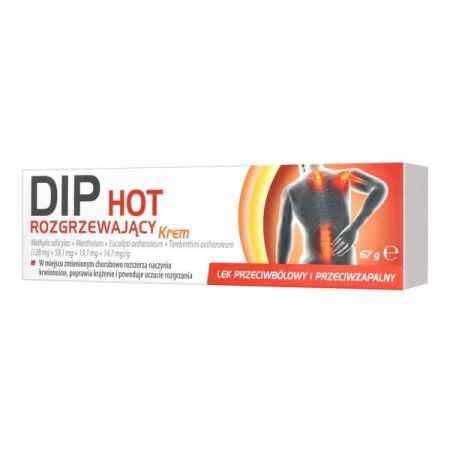 Dip Hot Rozgrzewający, krem, 67 g + Bez recepty | Kości, stawy, mięśnie | Ból mięśni i stawów ++ The Mentholatum Company Ltd
