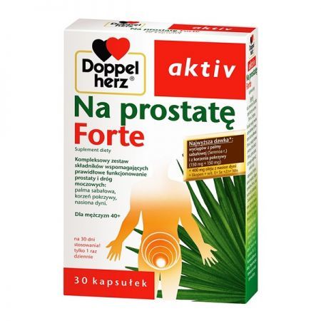Doppelherz aktiv Na prostatę Forte, kapsułki, 30 szt. + Bez recepty | Drogi moczowe | Prostata ++ Queisser