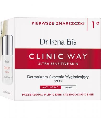 Dr Irena Eris Clinic Way 1, dermokrem 30+ aktywnie wygładzający na dzień SPF15, 50 ml + Kosmetyki i dermokosmetyki | Pielęgnacja | Twarz | Kremy ++ Laboratorium Kosmetyczne Dr Irena Eris